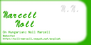 marcell noll business card